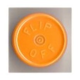 20mm Flip Off Vial Seals, Faded Light Orange,...