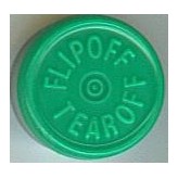 20mm Flip Off-Tear Off Vial Seals, Green, Bag 1000