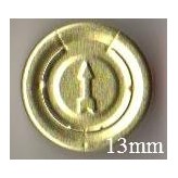 13mm Complete Tear Off Vial Seals, Gold, Pk 100