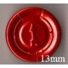 13mm Complete Tear Off Vial Seals, Red, Pk 100