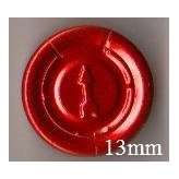 13mm Complete Tear Off Vial Seals, Red, Bag 1000