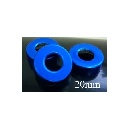 20mm Hole Punched Vial Seals, Blue, Bag 1000
