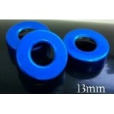 13mm Hole Punched Vial Seals, sapphire blue, bag 1000