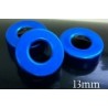 13mm Hole Punched Vial Seals, sapphire blue, bag 1000