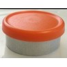West 20mm Matte Flip Cap Vial Seal, Orange Peel, Bag 1000