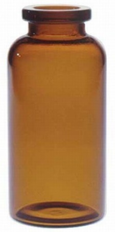 30ml amber tubing vial